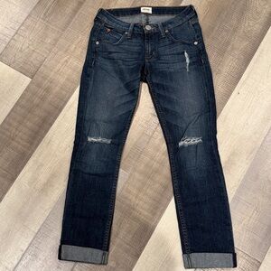 Hudson Jeans Cropped Straight Cuffed